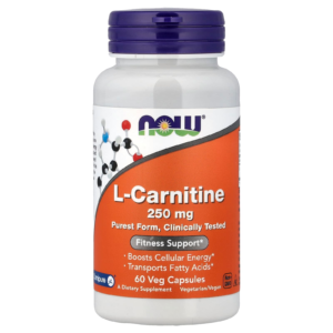 ناو فودز ال كارنيتين 500 ملغ حارق دهون نقي وطاقة للأداء والرشاقة 60 حبة | now foods l carnitine 500mg fitness & energy 60 tabs